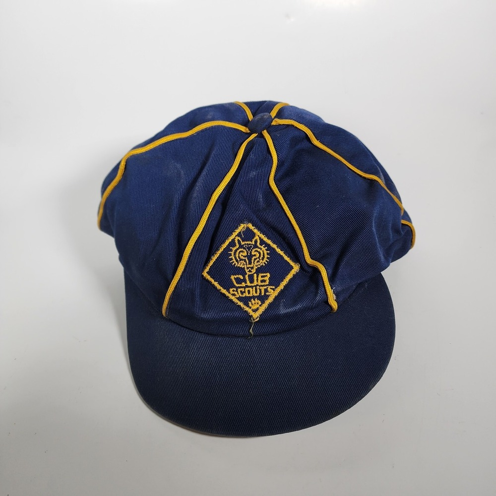 Vintage Cub Scout‎ Short Brim Fitted Hat Cap Boy  Boy Scouts America